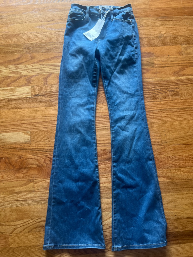Frame Denim Indigo Flare Jeans